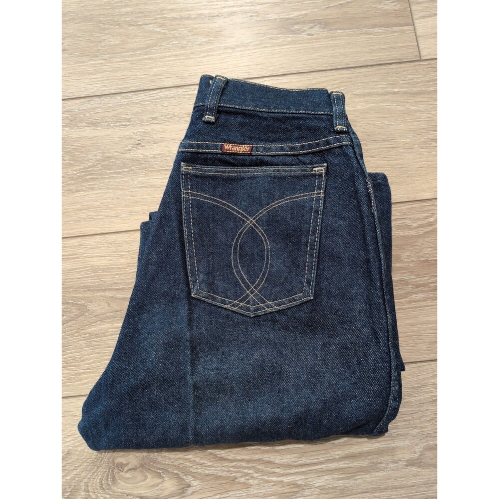 VINTAGE WRANGLER DENIM BLUE JEANS WOMEN'S SZ MISSES 12 REGULAR FIT.  MADE IN USA